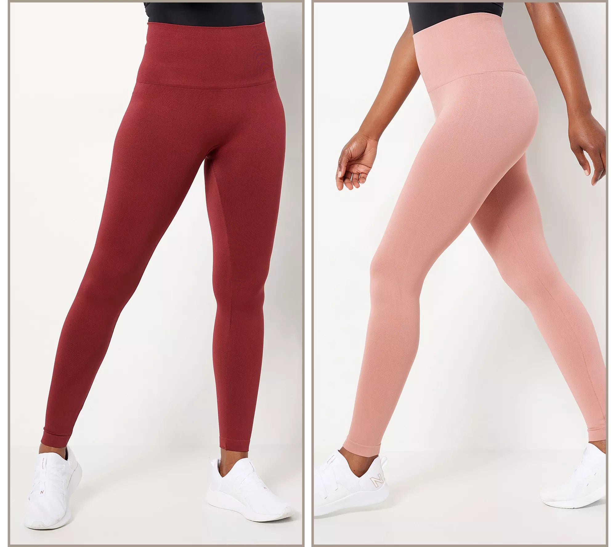 Breezies Set of 2 Smoothing Seamless Leggings