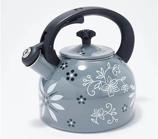 Temp-tations Classic 2.3-qt Enamel on Steel Tea Kettle