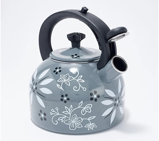 Temp-tations Classic 2.3-qt Enamel on Steel Tea Kettle