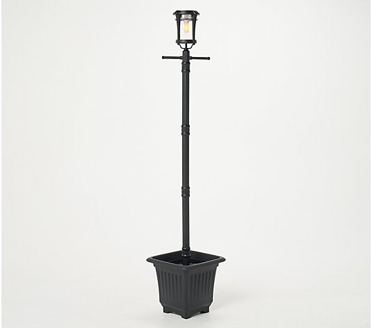 Garden Reflections Solar Lamp Post and Planter Combo