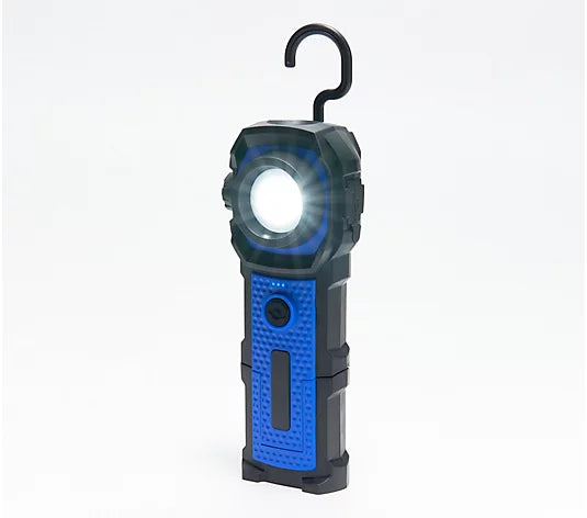 SecureBrite Rechargeable Flashlight with Magnets & Hook Magnets & Hook