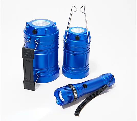 SecureBrite Set of 3 Ultimate Flashlight and Lantern Bundle