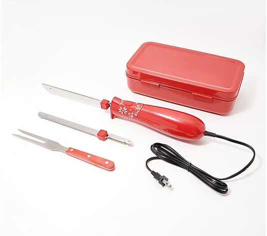 Temp-tations Electric Knife with Carving Fork and Storage Case