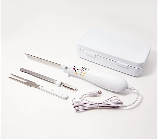 Temp-tations Electric Knife with Carving Fork and Storage Case