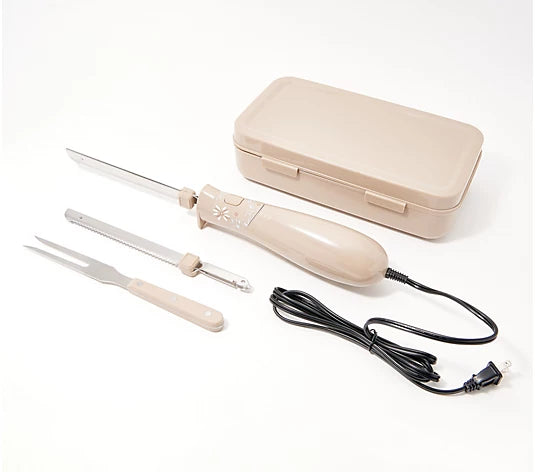 Temp-tations Electric Knife with Carving Fork and Storage Case