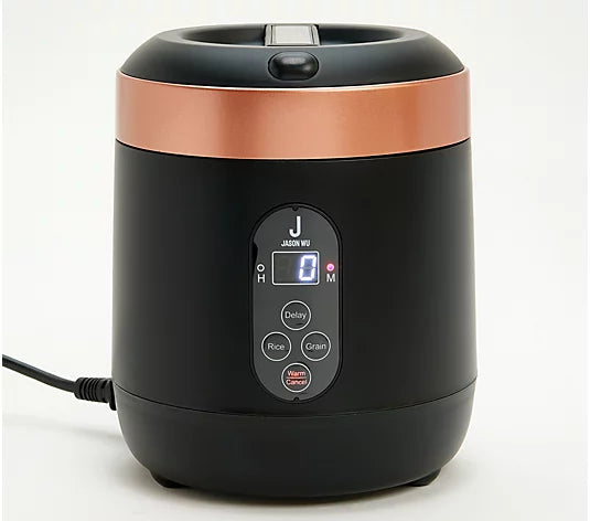 J Jason Wu 1.5-Cup Mini Rice Cooker w/ Measuring Cup & Spoon