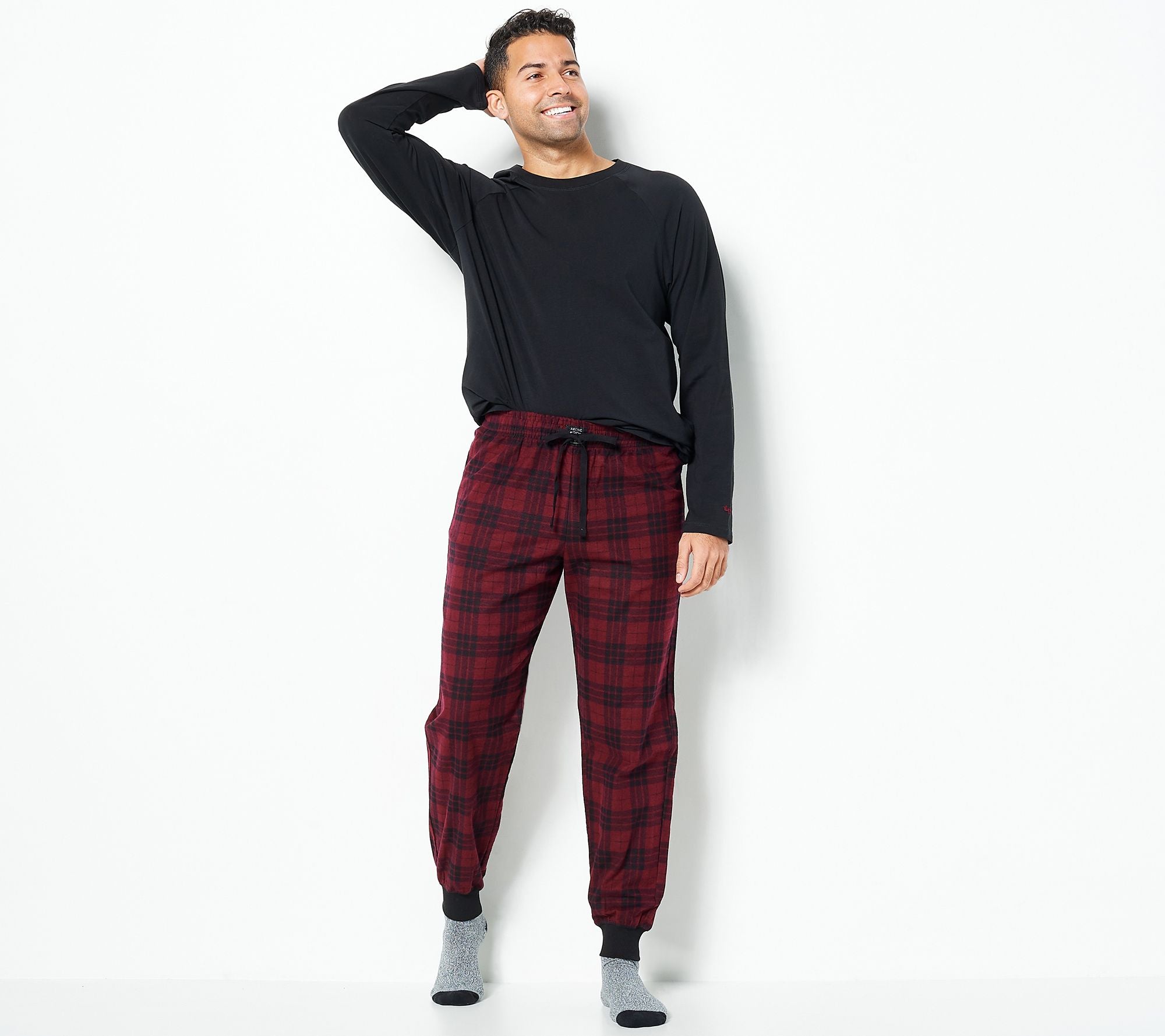 Arctic Expedition Men's Long Sleeve Jogger Pajama Gift Set