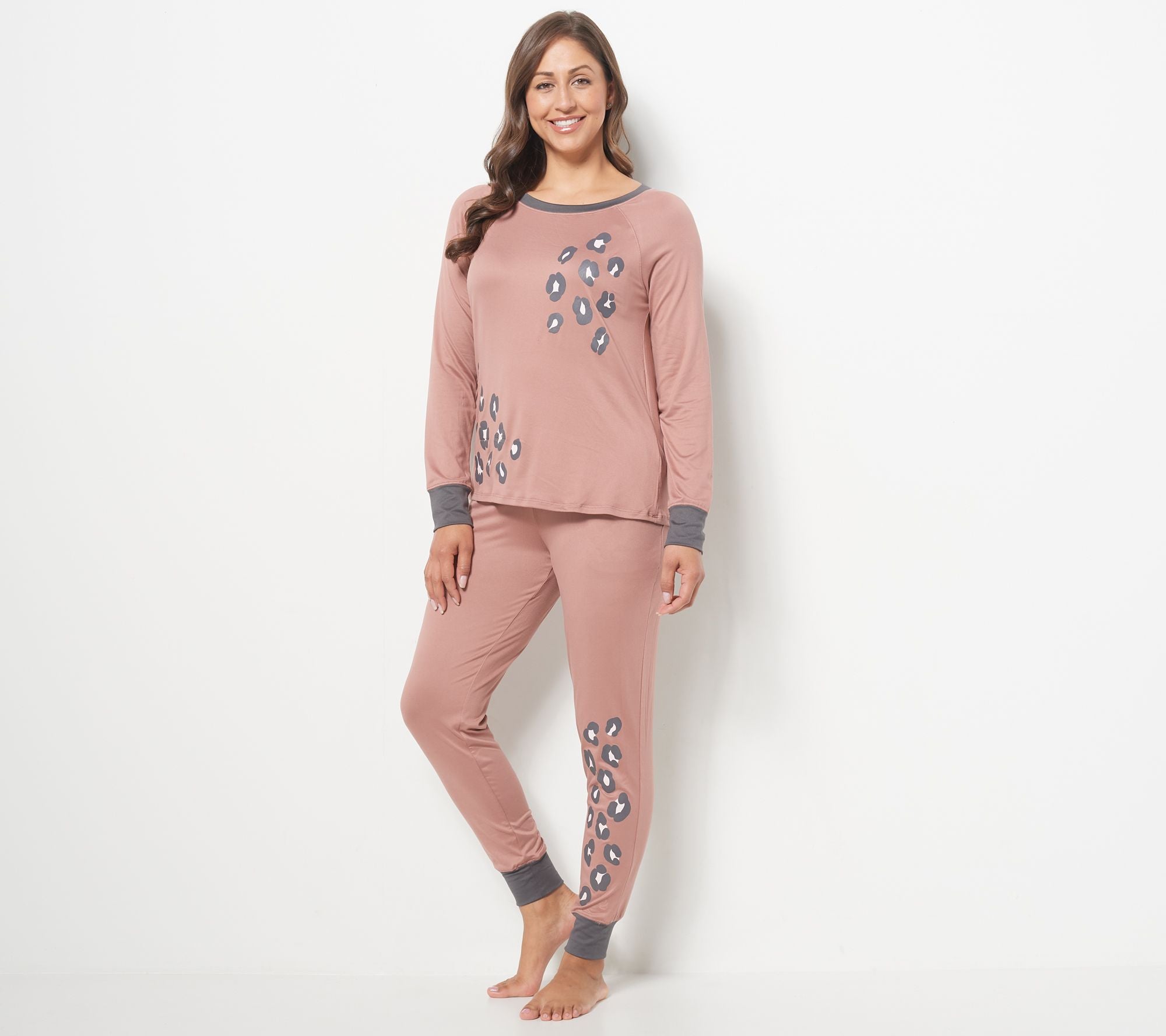 Cuddl Duds Cozy Jersey Novelty Jogger Pants Pajama Set