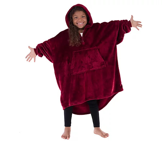 The Comfy Dream Lite Quarter-Zip Wearable Juniors Blanket