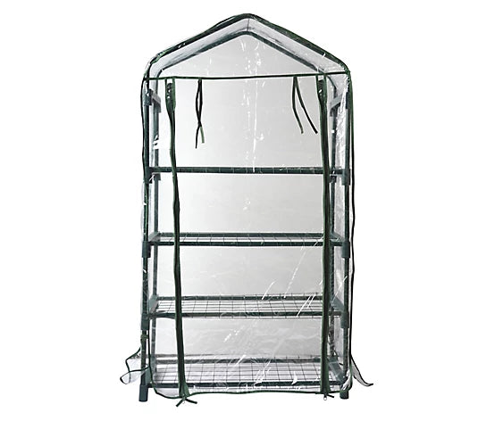 Bloom 4ft. 4-Tier Portable Greenhouse with Shelves