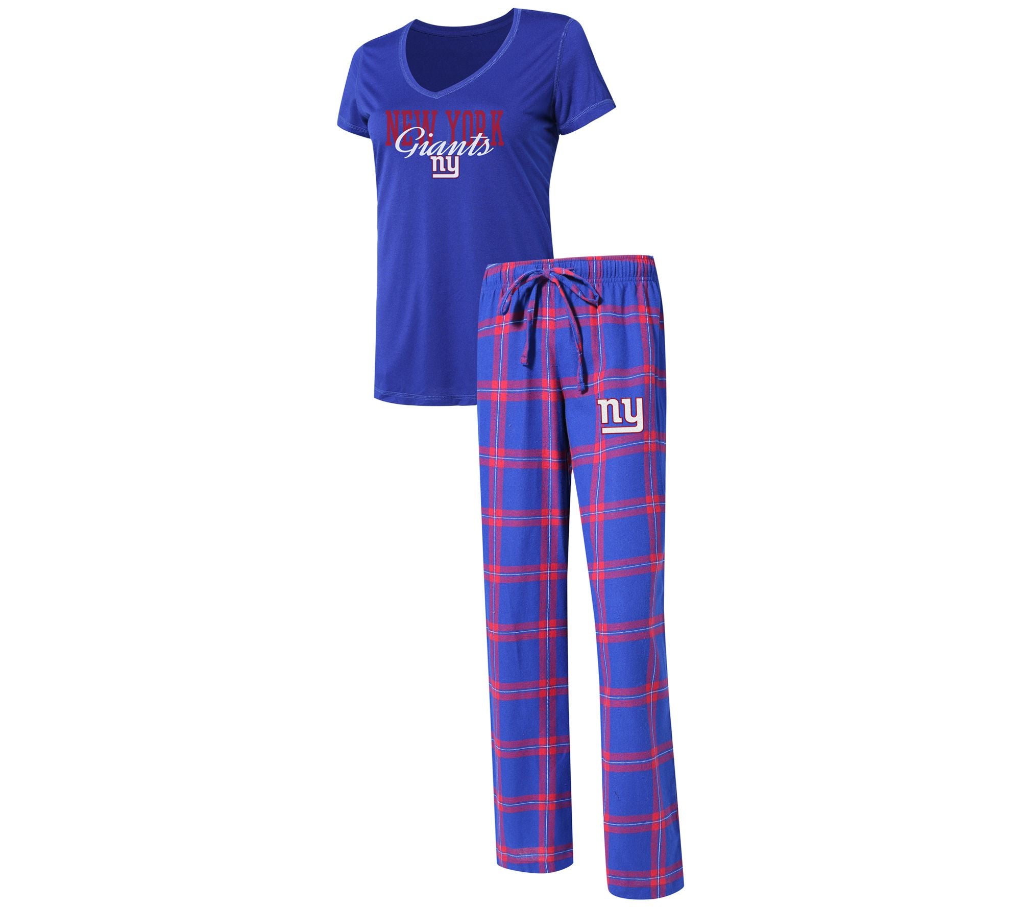 NFL Women's Pajama Set with Flannel Pants & T-Shirt