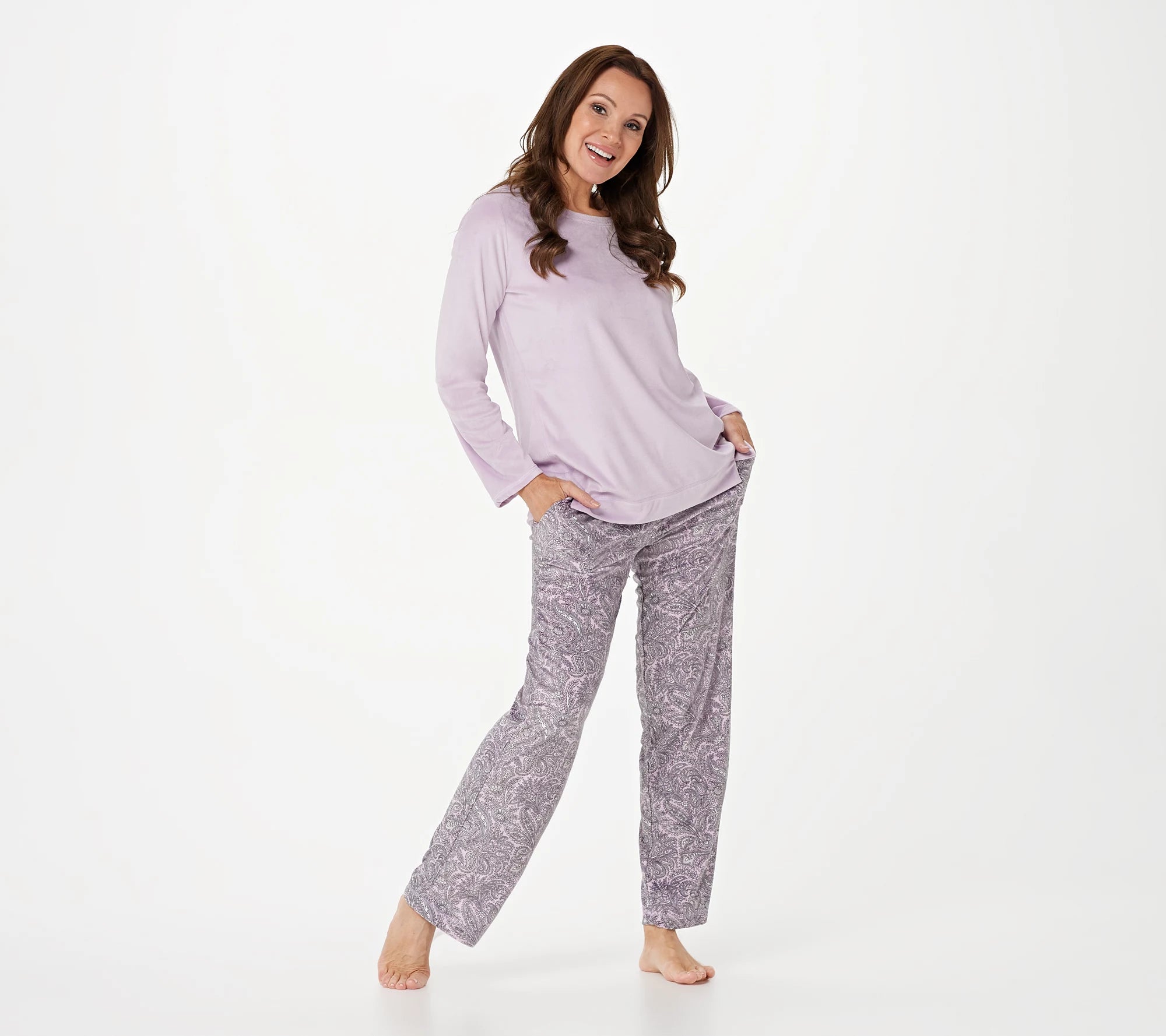 Stan Herman Silky Velour Novelty Pajama Set