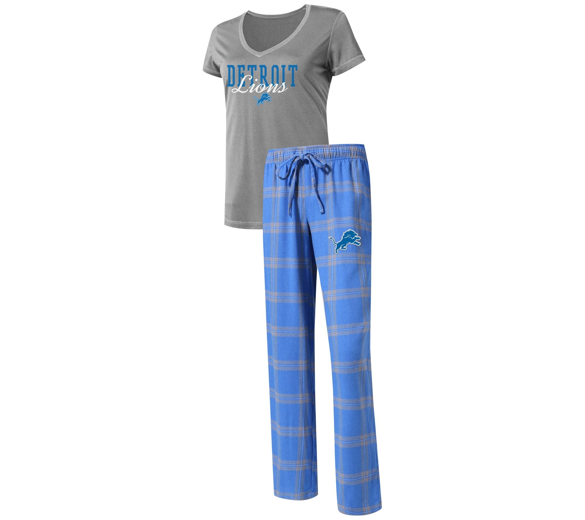 NFL Women's Pajama Set with Flannel Pants & T-Shirt