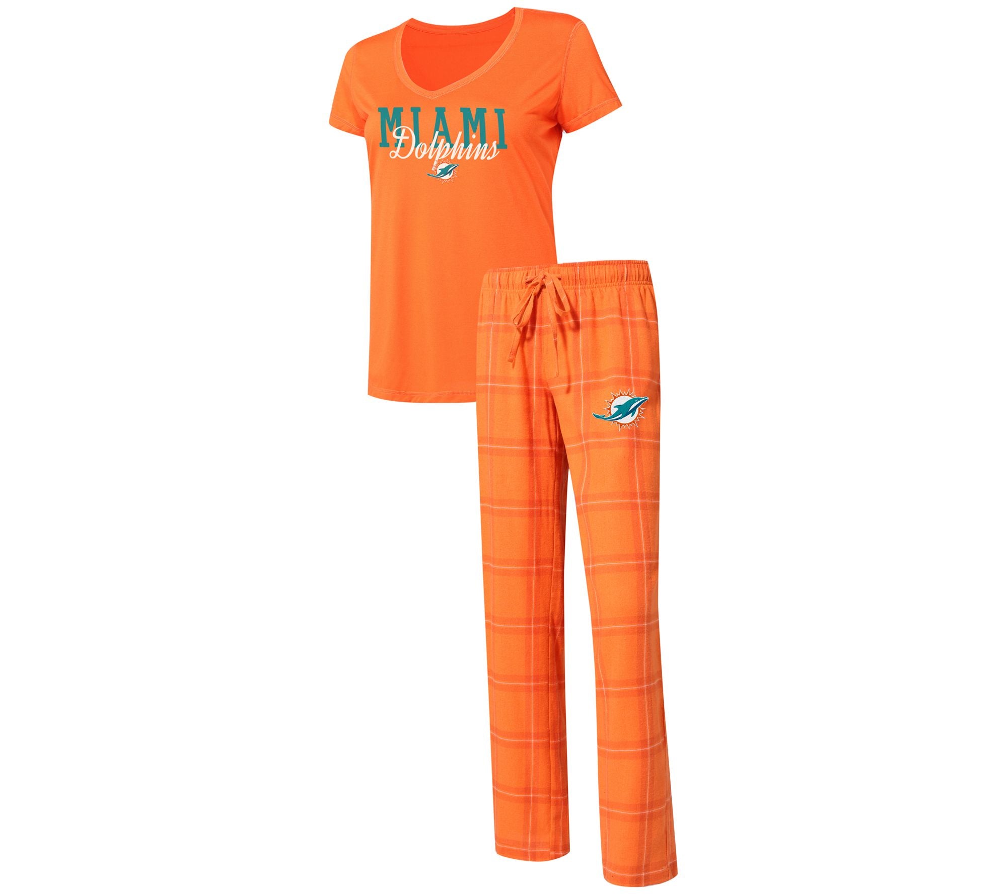 NFL Women's Pajama Set with Flannel Pants & T-Shirt