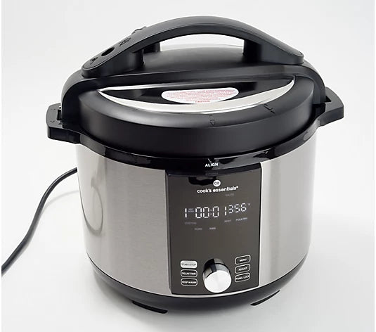 Cook's Essentials 6-qt 8-in-1 Pressure Cooker and Air Fryer