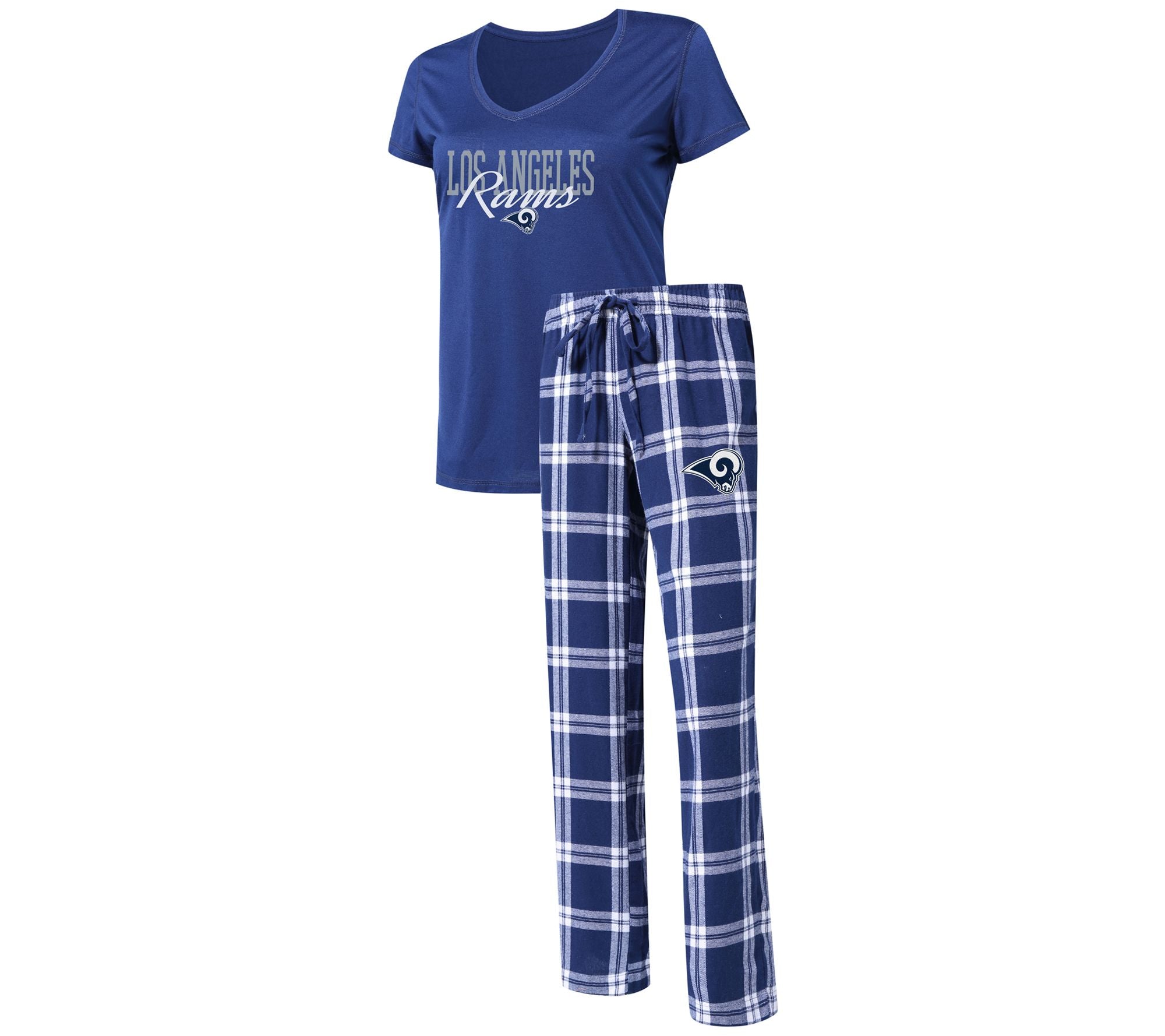 NFL Women's Pajama Set with Flannel Pants & T-Shirt